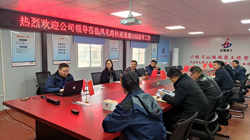 公司黨委副書(shū)記、工會(huì)主席王勝利到鳳毛快速通道01標(biāo)檢查指導(dǎo)工作